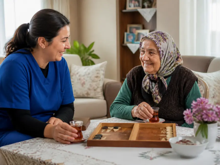 Yaşlı bireye sosyal refakat ve sohbet